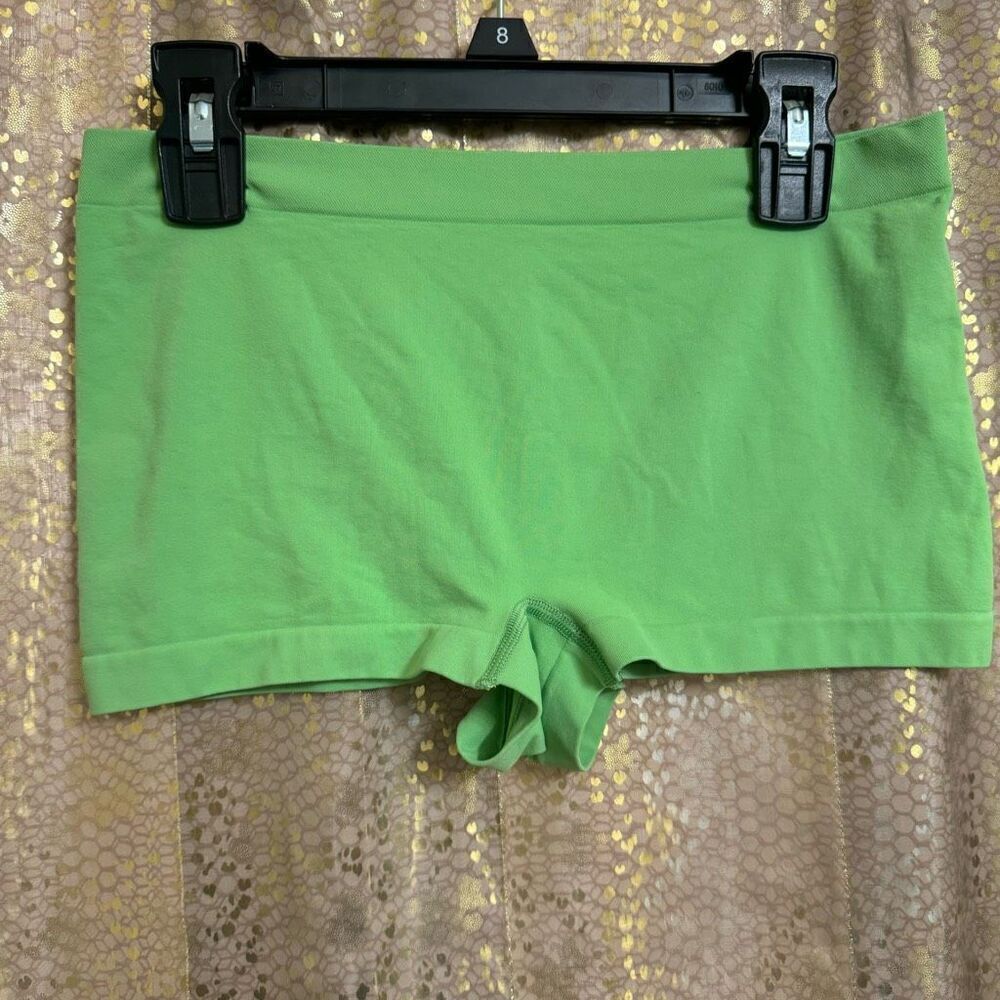 Free People No Show Seamless Boyshort Undies Bright Green XS/S NEW